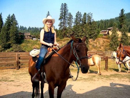 A Smooth Ride - girls, women, style, fun, models, female, cowgirls, boots, hats, western, horses, blondes, ranch