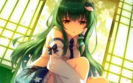 Kochiya Sanae - face, touhou, pretty, kochiya, sanae, cute