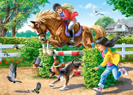 Horse Riding Holidays - nature, holidays, horse, riding, kids, happy