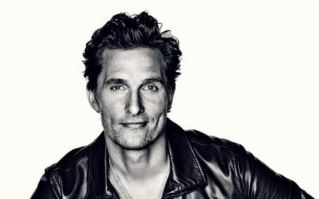 Matthew McConaughey - white, matthew mcconaughey, black, actor, man