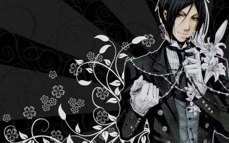 Sebastian - anime, server, black butler, manga