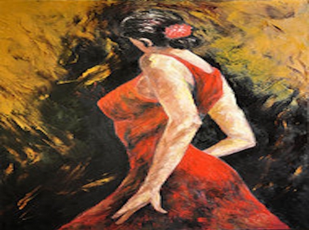 dance me to tango - passion, woman, red, dance, tango