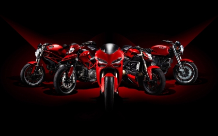 Ducati - ducati, bike, motorcycle, red