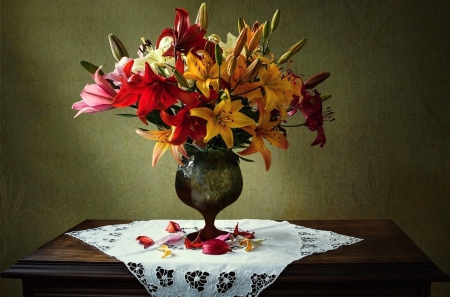 Spring Colors - flowers, beautiful, vase, still life