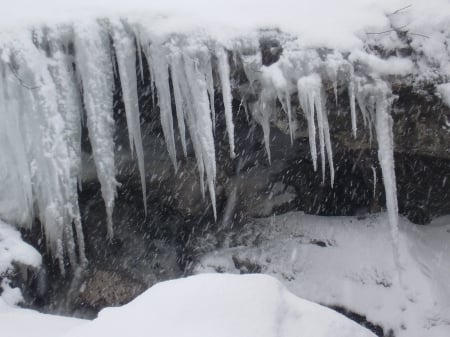 Sculptures of nature - nature, ice, snow, seasons, winter, sculptures