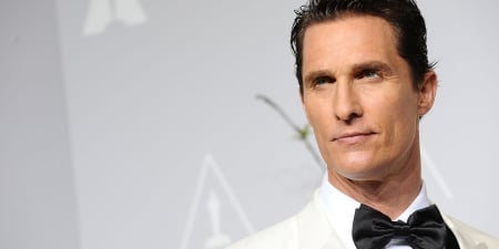 Matthew McConaughey - black, actor, white, man, Matthew McConaughey