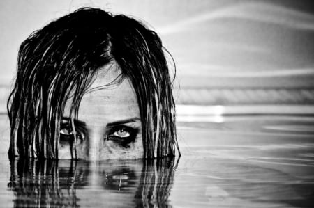 Reflective Pose - Reflection, Face, Water, Eyes