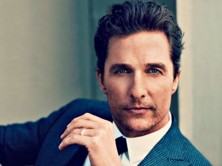 Matthew McConaughey - actor, man, Matthew McConaughey, blue