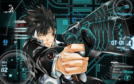 Shinya Kogami - psycho pass, anime, guns, manga