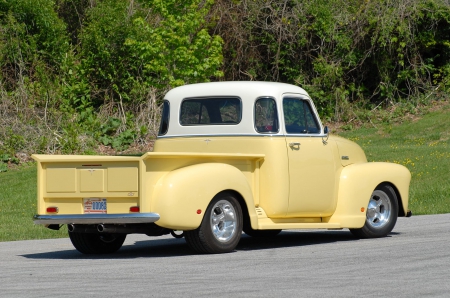 48 Chevy Pickup - Bowtie, GM, Yellow, Classic