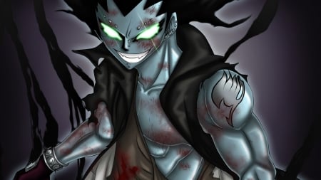 Gajeel Redfox - anime, fairytail, fire, manga