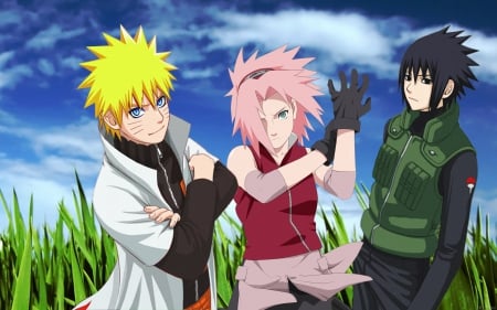 Naruto, Sakura And Sasuke - anime, gang, naruto, manga