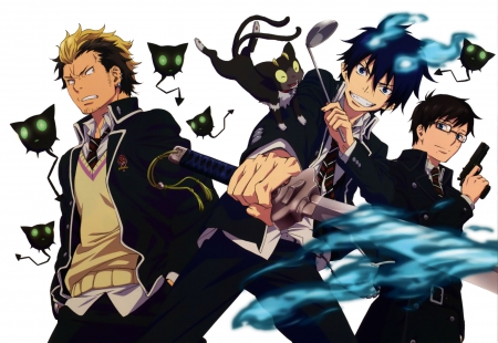 Blue Exorcist - anime, gang, blue exorcist, manga