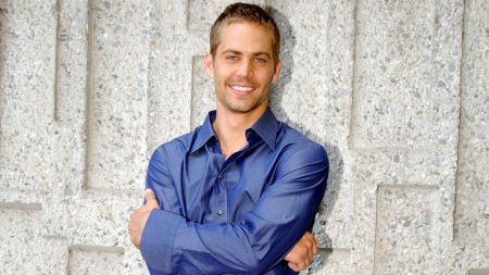 Paul Walker - paul walker, smile, actor, blue, man