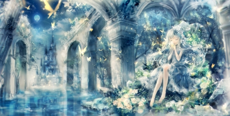 Mizu Yose / Water Fairy - water fairy, fairy, anime, anime girl