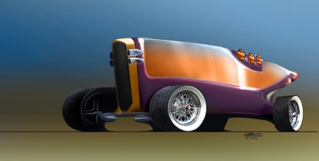 Hot Rod - fantasy, car, auto, concept