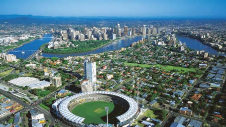 Brisbane - aerial, Australia, cool, 1920x1080