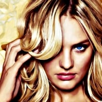 Candice Swanepoel ~ The Golden Lady (Oil painting)