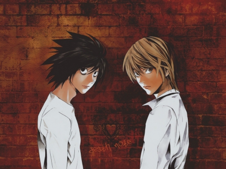 L And Light - Manga, Enemy, Anime, Death Note