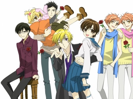 Ouran High School Host Club - anime, gang, friends, manga