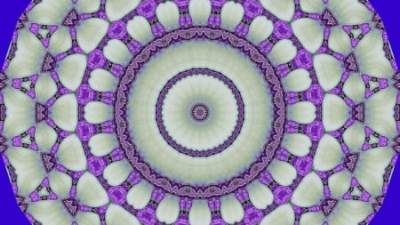 Plate fractal - white, fractal, plate, texture, lilac