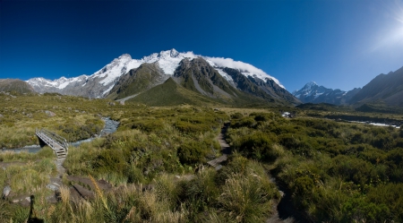 New Zealand Mountain Range - Ranges, New Zealand, Mountains, Sky