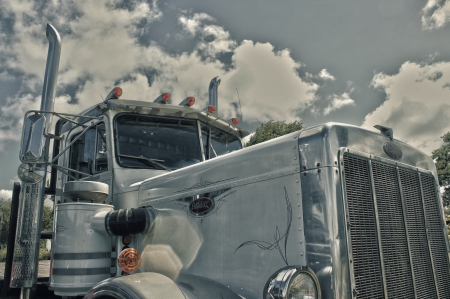 Up Close And Personal - peterbilt, semi, truck, rig