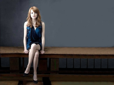 Emma Stone - stone, actress, wallpaper, heels, model, legs, emma stone, emma, 2015