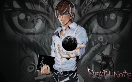 Light Yagami - anime, death note, manga, notebook