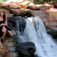 Waterfall Cowgirl