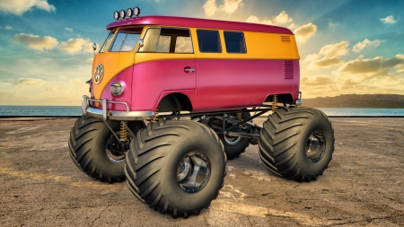 Volkswagen Monster Bug - monster bug, vw, 4x4, volkswagen