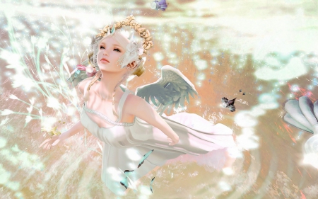 Angel - girl, angel, game, wings, fantasy