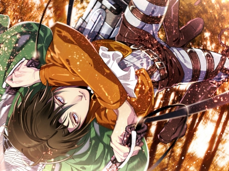 Attack On Titan - anime, attack on titan, boy, manga