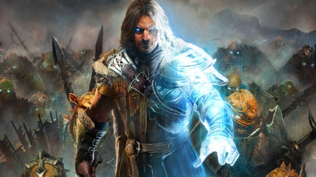 Talion - warrior, video games, shadow of mordor, light