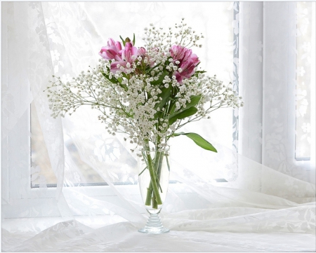 Flowers - soft, photography, flowers, bouquet, daisies, pure