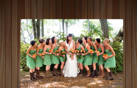 Wedding Cowgirls - style, girls, western, wedding, women, models, cowgirls, brunettes, fun, female, barn, boots, blondes, fashion