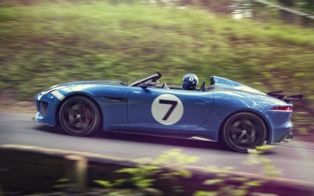 jaguar project 7 concept - jaguar, project 7, concept, blue