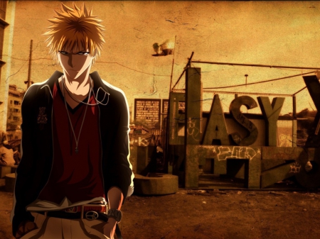 Ichigo Kurosaki - anime, bleach, boy, manga