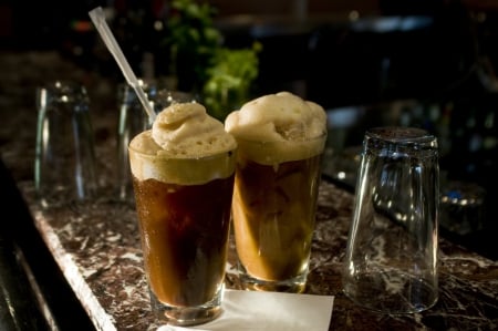 Frappe coffee - coffee shop, coffee, cold, cafe, two coffees, frappe