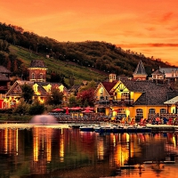 Village on a hill
