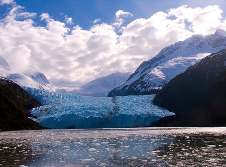 Blue Glacier Nowitz - nature, national geographic, mountain, landscape