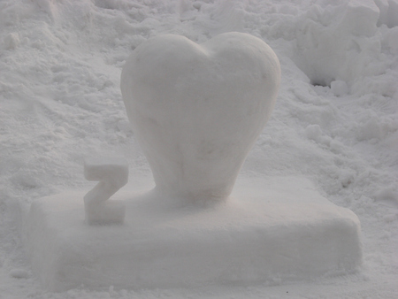 snow heart - snow, beauty, white, love