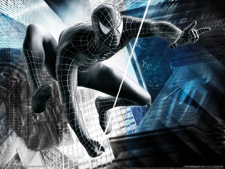 spider-man 3(black) - movie, the game, spider man