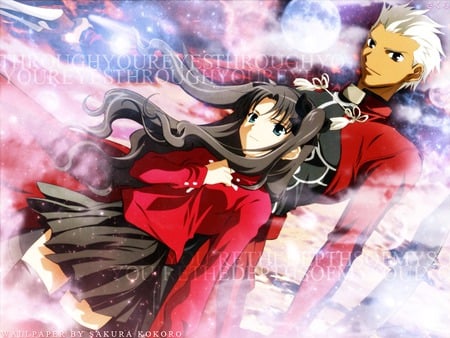 Rin & Archer - tohsaka, rin, fate stay night, archer