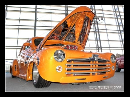 Hot Rod Ford 1946 - orange, ford, hot rod