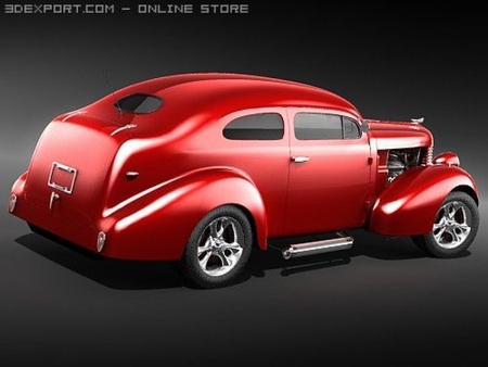 Pontiac 1938  - pontiac, hotrod, red