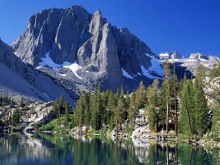 lake and mountains - a place to visit, nature