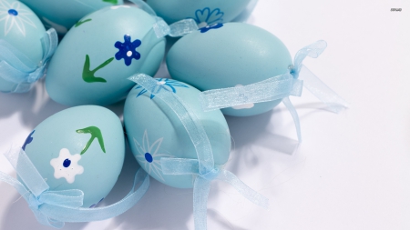 Easter Eggs - Wallpaper, Eggs, Easter, Blue