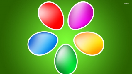 Easter Eggs - easter, colourful, wallpaper, eggs