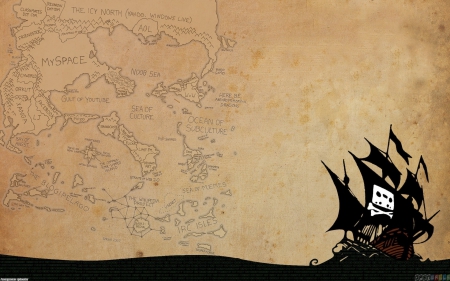 the pirate - ship, ocean, pirate, map